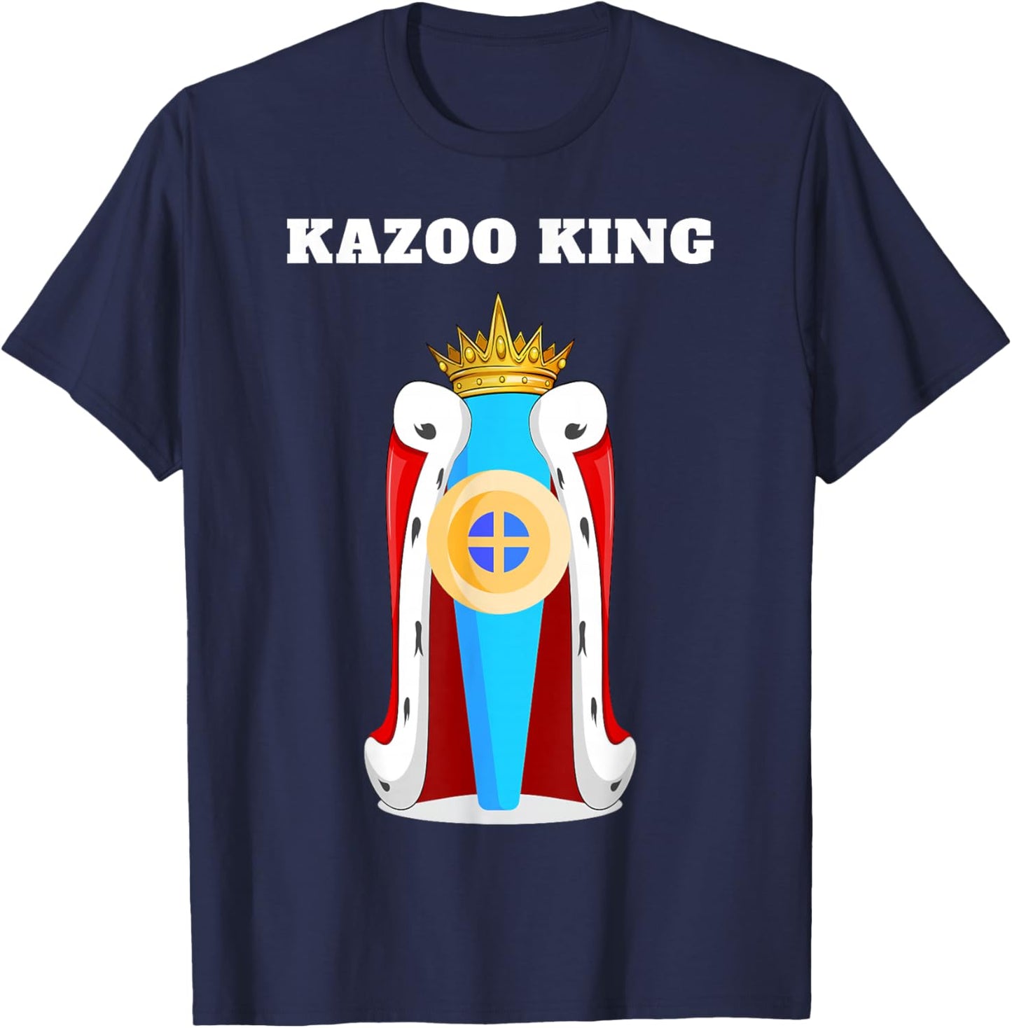 Kazoo King | Boys Kazoo Design | Kazoo T-Shirt - T-Shirt | Navy