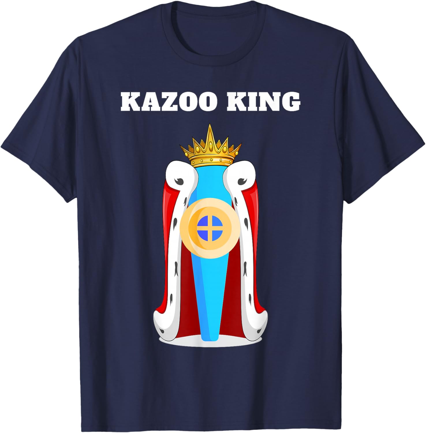 Kazoo King | Boys Kazoo Design | Kazoo T-Shirt - T-Shirt | Navy