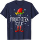 The Finance Clerk Elf Squad Funny Groupe Matching Christmas T-Shirt - T-Shirt | Navy