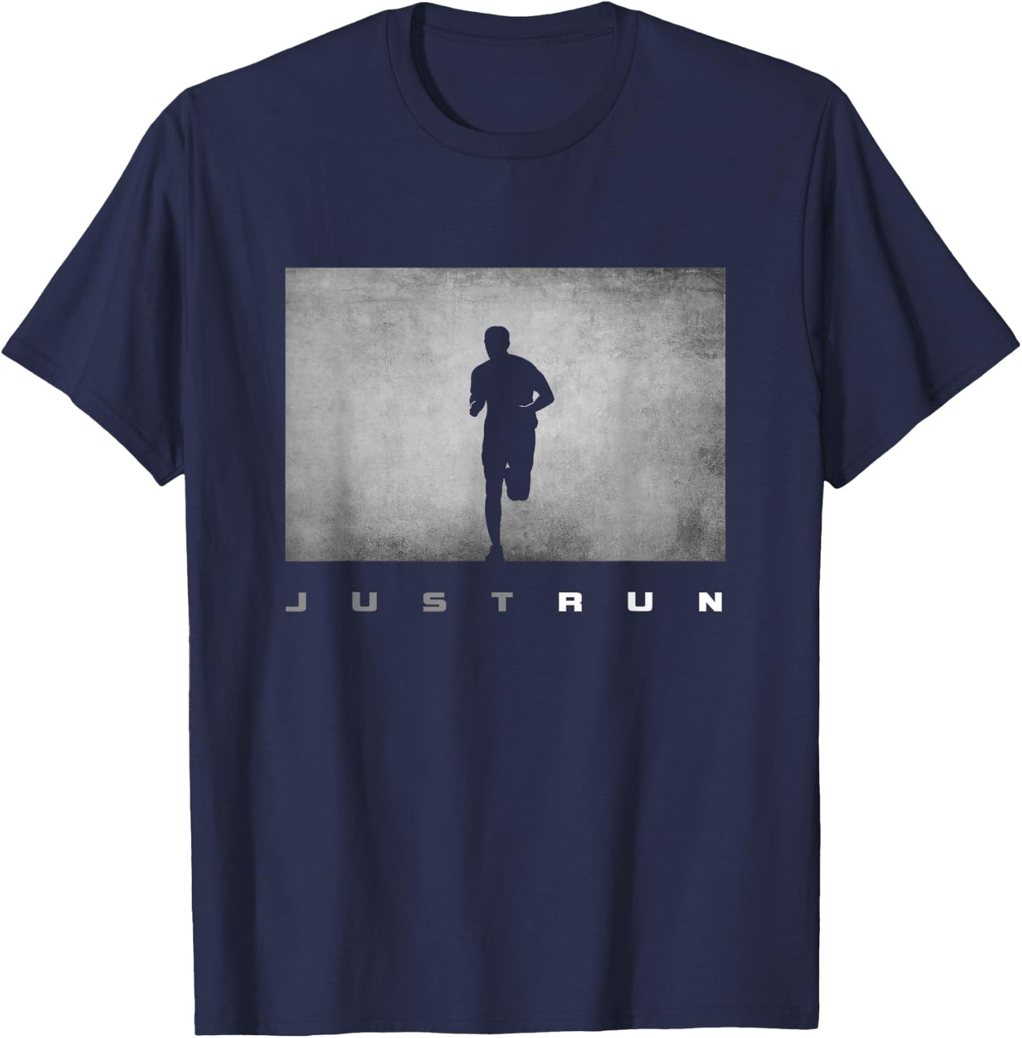 Just Run Running Runner T-Shirt - T-Shirt | Navy