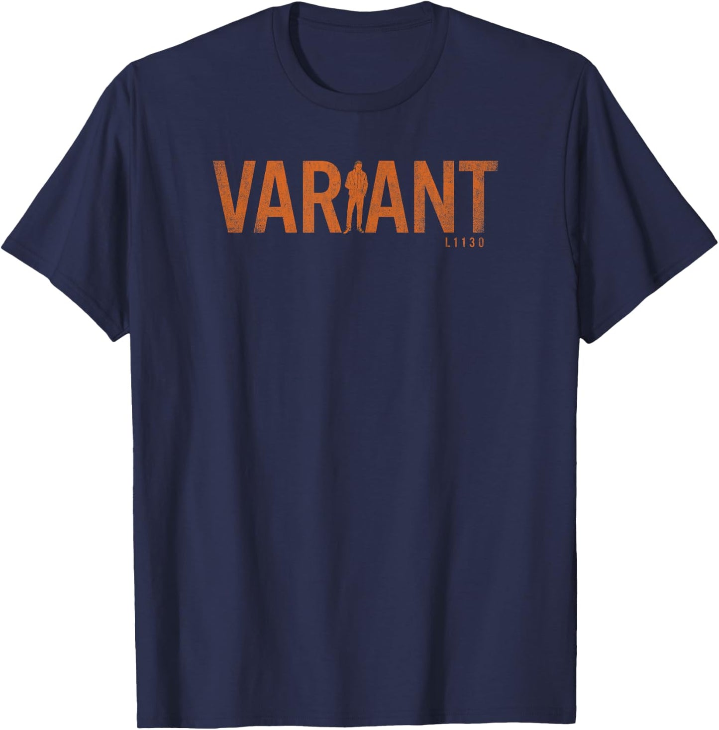 Marvel Loki Variant Loki L1130 Silhouette Center Logo T-Shirt - T-Shirt | Navy