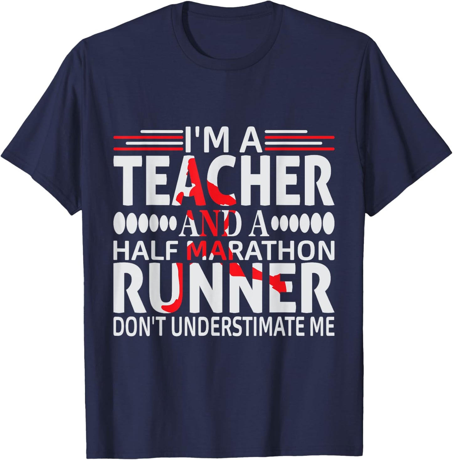 Marathoner Half Marathon First Half Marathon T-Shirt - T-Shirt | Navy