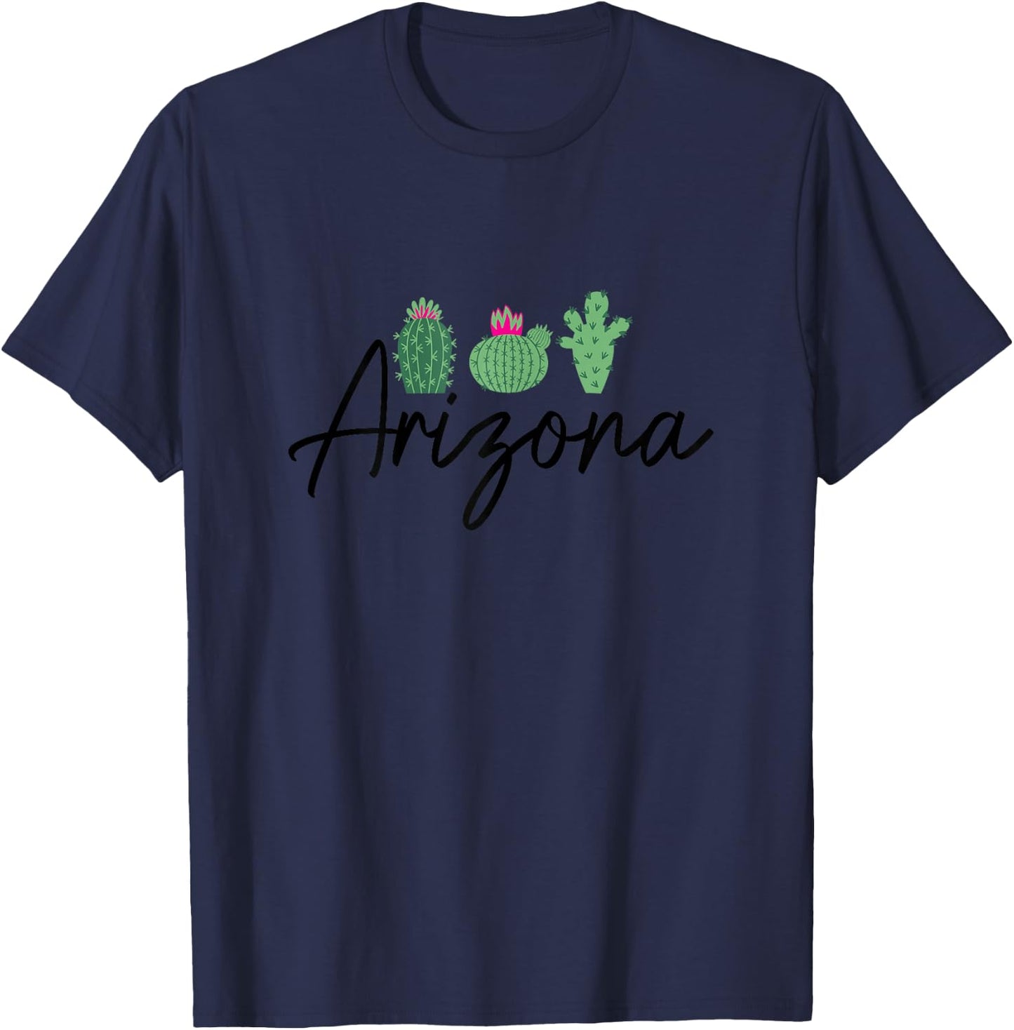 Arizona Cactus Cute AZ Pride Girls T-Shirt - T-Shirt | Navy