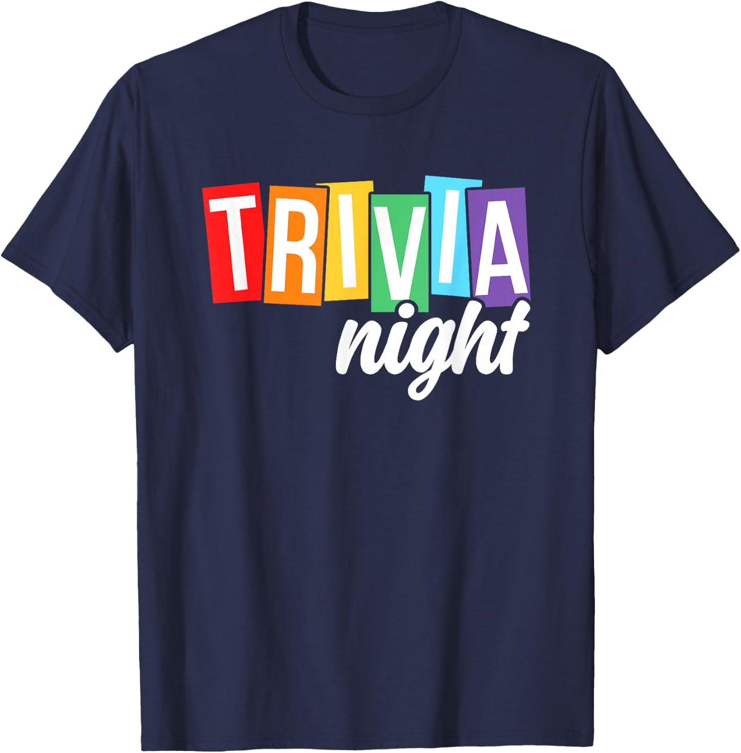 Trivia Night Host Game Night Squad Trivia Team Women Men T-Shirt - T-Shirt | Navy