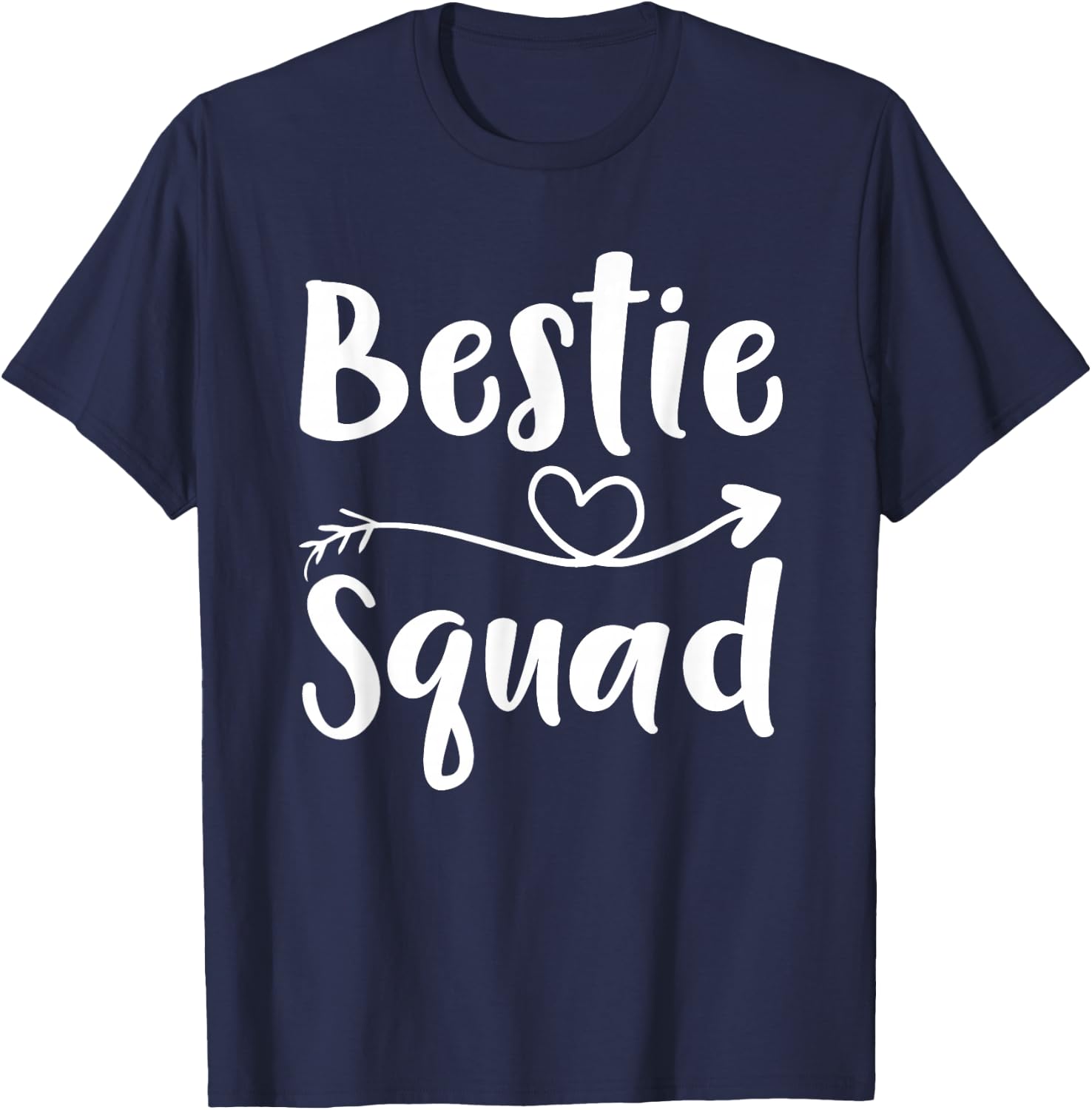Women Bestie Squad Shirt Best Friend Forever Funny Girls T-Shirt - T-Shirt | Navy