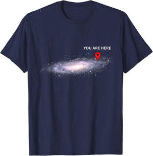 Galaxy Science Geek You are here Deep Space T-Shirt - T-Shirt | Navy