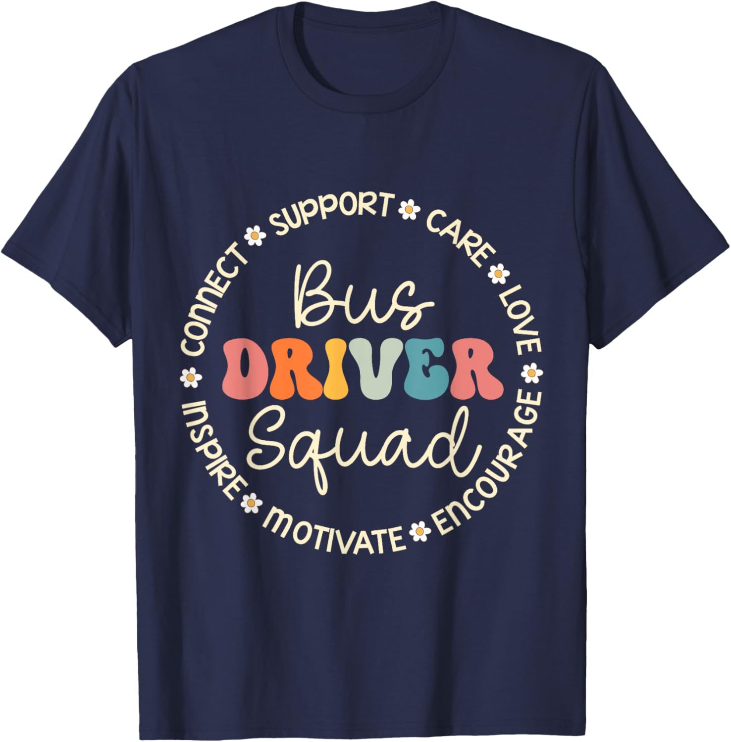 Bus Driver Squad Appreciation Week Back to School T-Shirt - T-Shirt | Navy