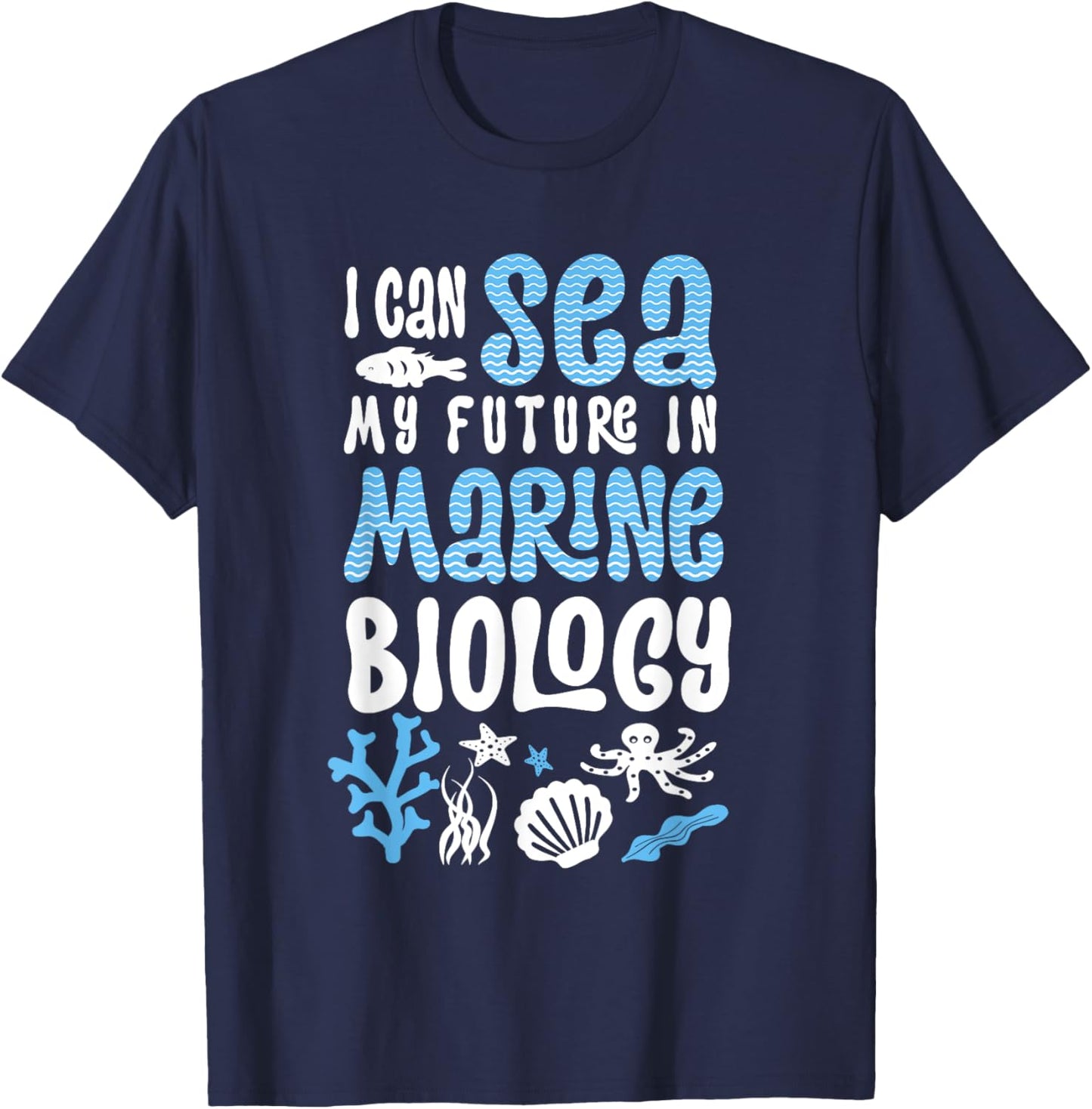 Shark Marine biologist T-Shirt - T-Shirt | Navy