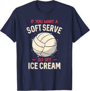 Funny Volleyball Shirt For Girls Teens Women Kids T-Shirt - T-Shirt | Navy