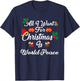 All I Want For Christmas Is World Peace T-Shirt - T-Shirt | Navy
