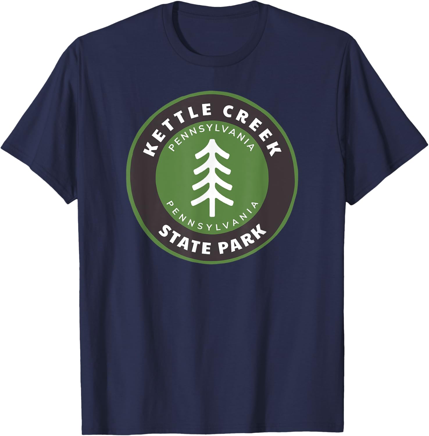 Kettle Creek State Park Pennsylvania PA Vacation Souvenir T-Shirt - T-Shirt | Navy