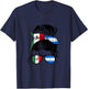 Mexico and Nicaragua Mix Half Mexican and Half Nicaraguan T-Shirt - T-Shirt | Navy