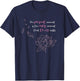 Buddhist Saying Lotus Flower Mindfulness Meditation T-Shirt - T-Shirt | Navy
