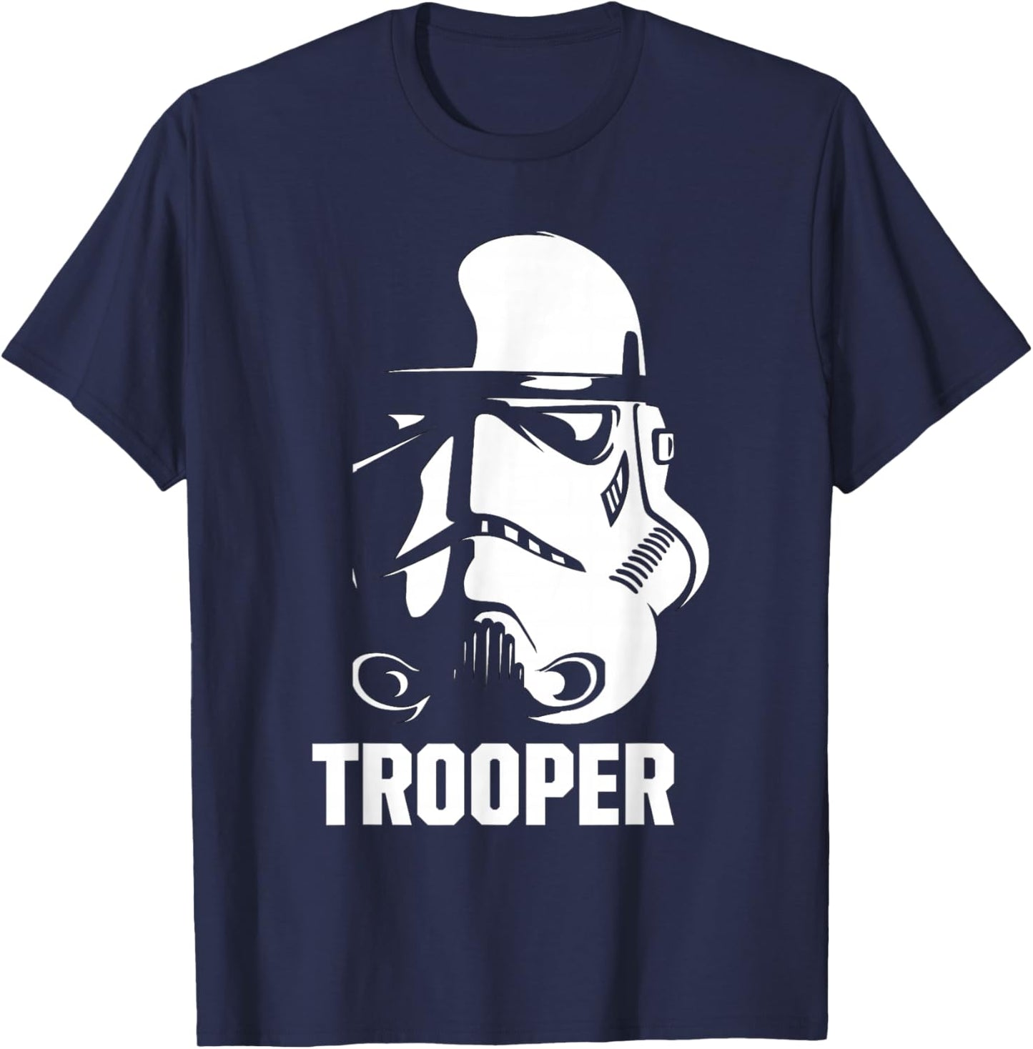 Star Wars Classic Vintage Stormtrooper Split Shadow Helmet T-Shirt - T-Shirt | Navy