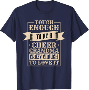 Cheer Grandma Design for Cheerleader Cheerleading Grandmom T-Shirt - T-Shirt | Navy