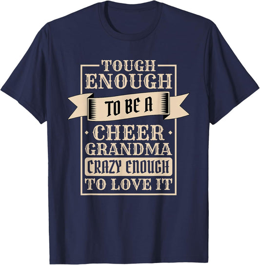 Cheer Grandma Design for Cheerleader Cheerleading Grandmom T-Shirt - T-Shirt | Navy