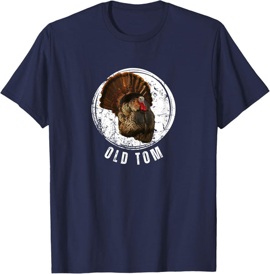 Turkey Hunting Shirt Old Tom Gobbler Turkey Hunting T-Shirt - T-Shirt | Navy