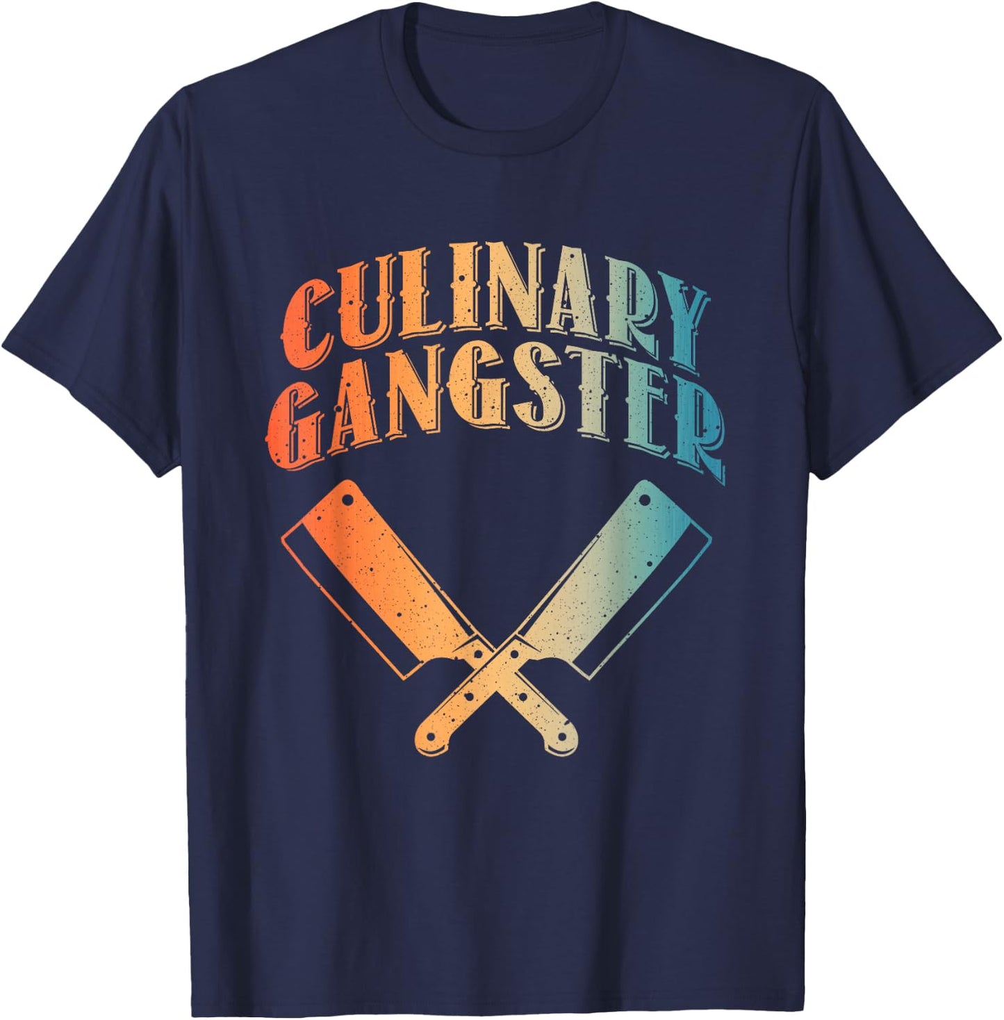 Funny Chef Art Kitchen Restaurant Cooking Lovers T-Shirt - T-Shirt | Navy
