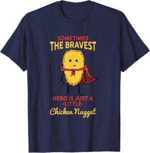 Chicken Nugget Superhero Superpower T-Shirt - T-Shirt | Navy