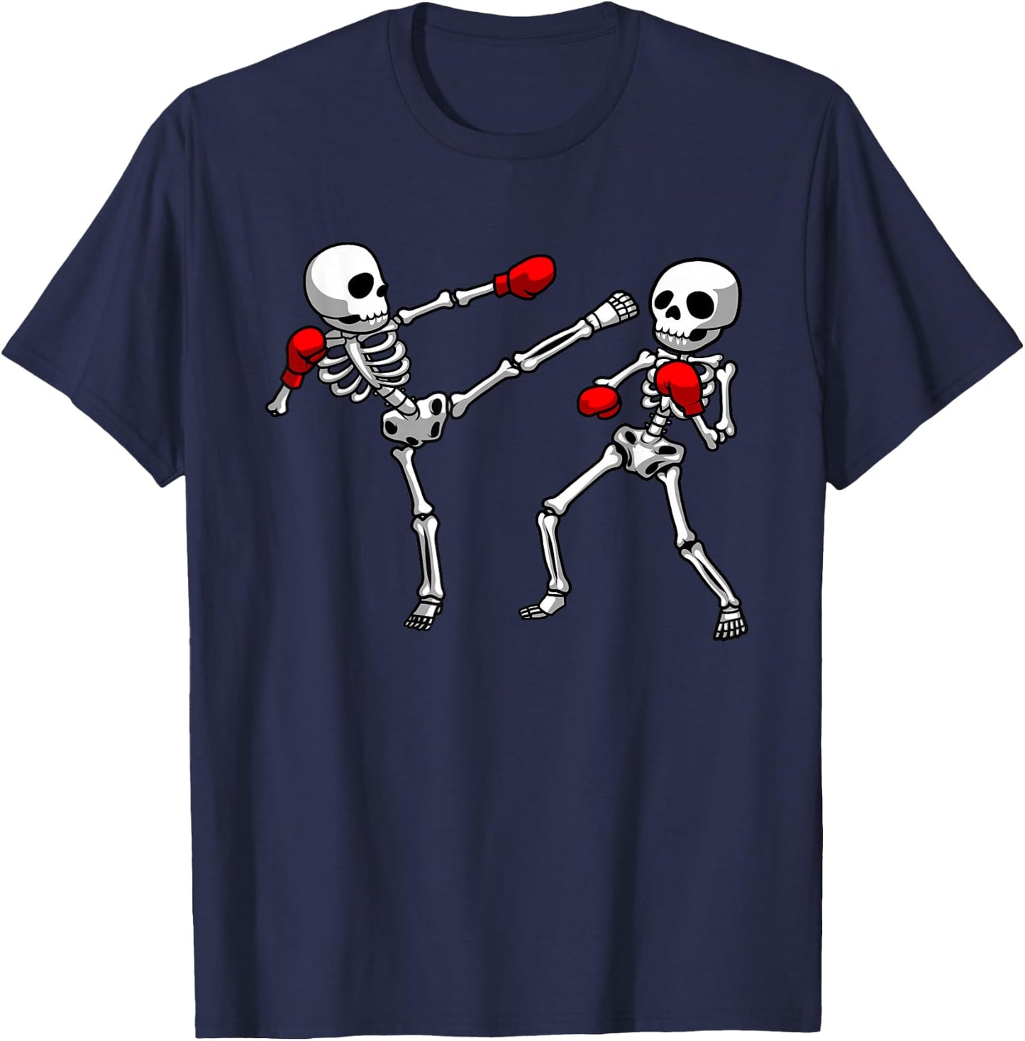 Cool Kickboxing Design Women Kickboxer Boxing T-Shirt - T-Shirt | Navy