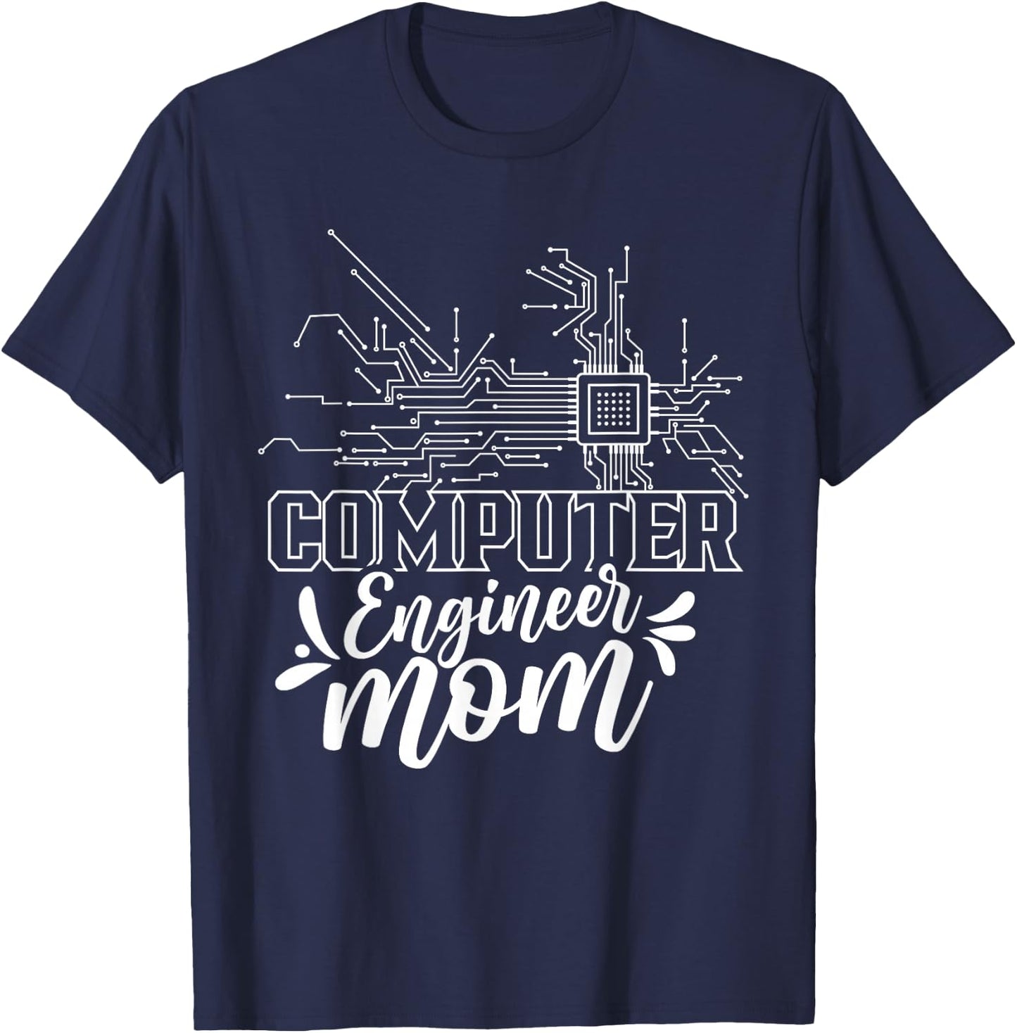 Computer Engineer Mom Coding Programming Programmer Coder T-Shirt - T-Shirt | Navy