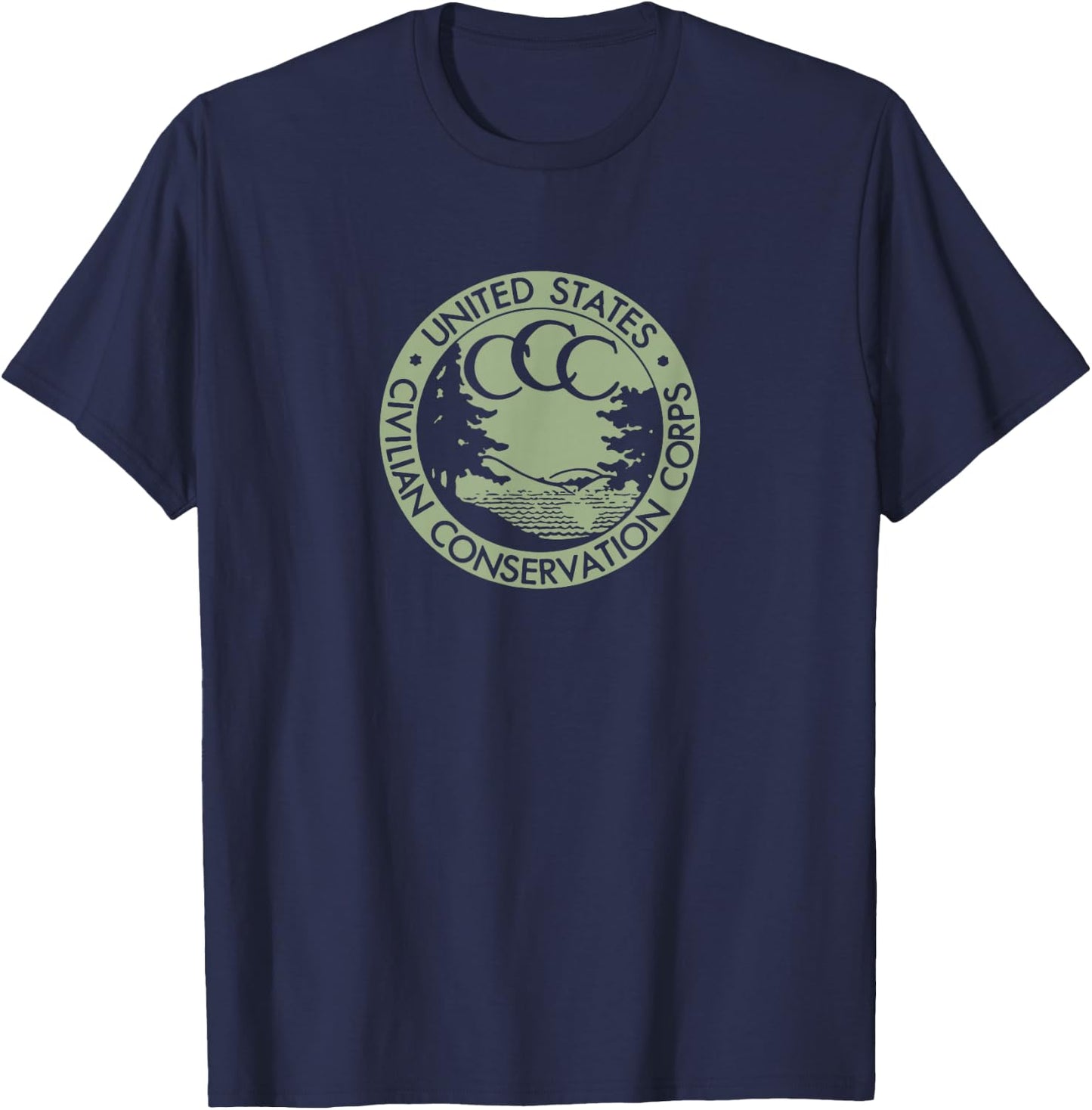 Civilian Conservation Corps CCC Logo Retro T-Shirt - T-Shirt | Navy