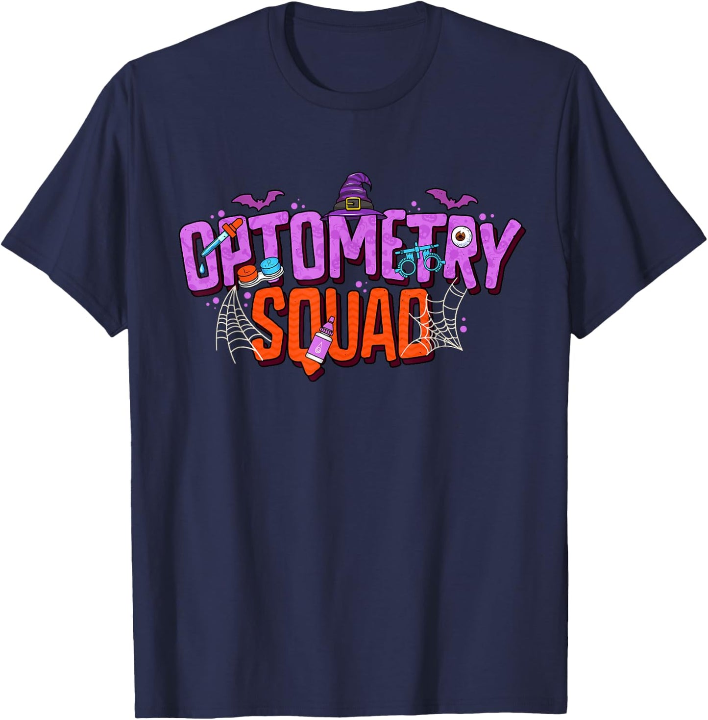 Halloween Optometry Squad Optometrist Eye Doctor T-Shirt - T-Shirt | Navy