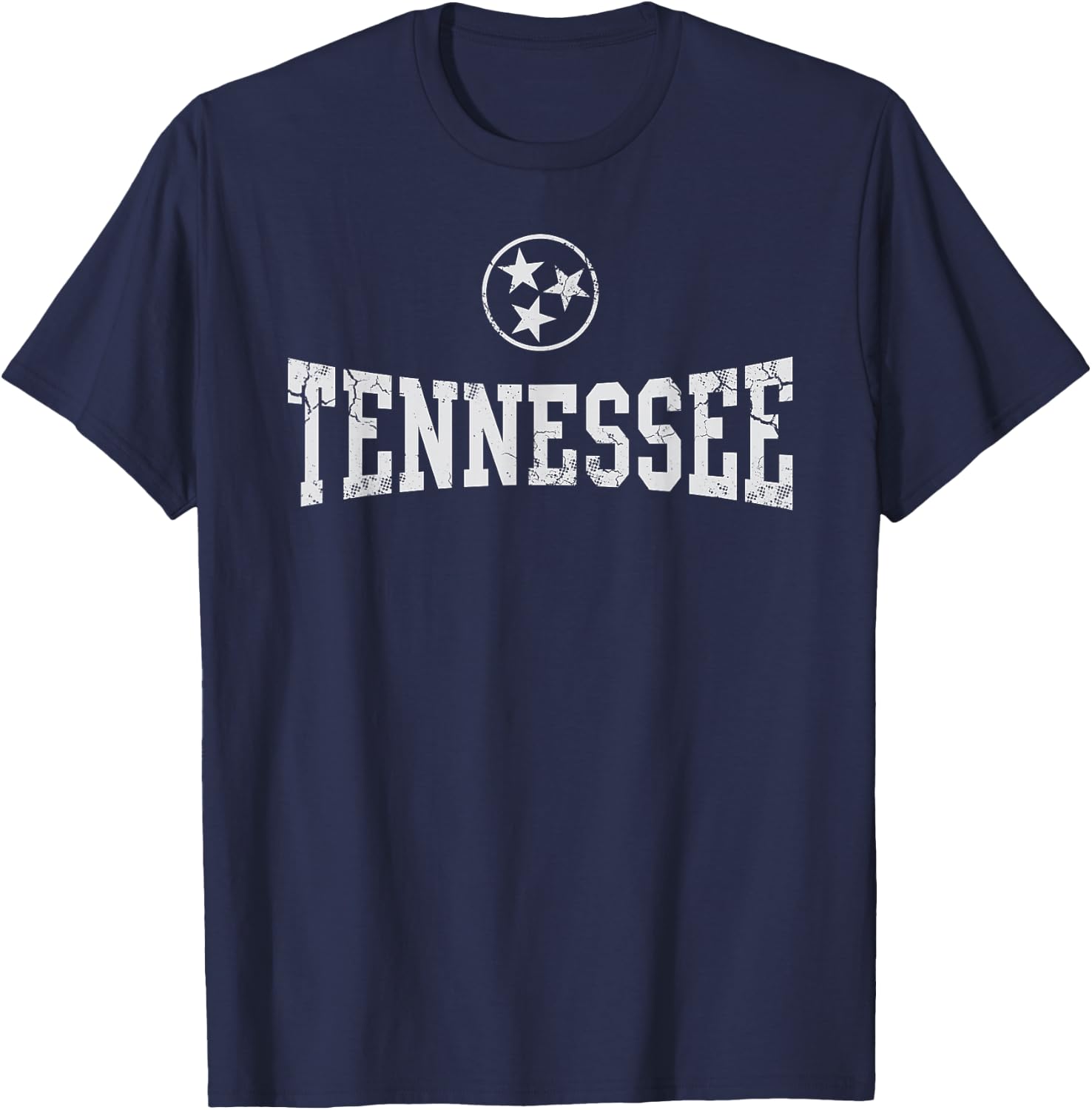 Tennessee State Flag Home Tennessean Distressed Orange T-Shirt - T-Shirt | Navy