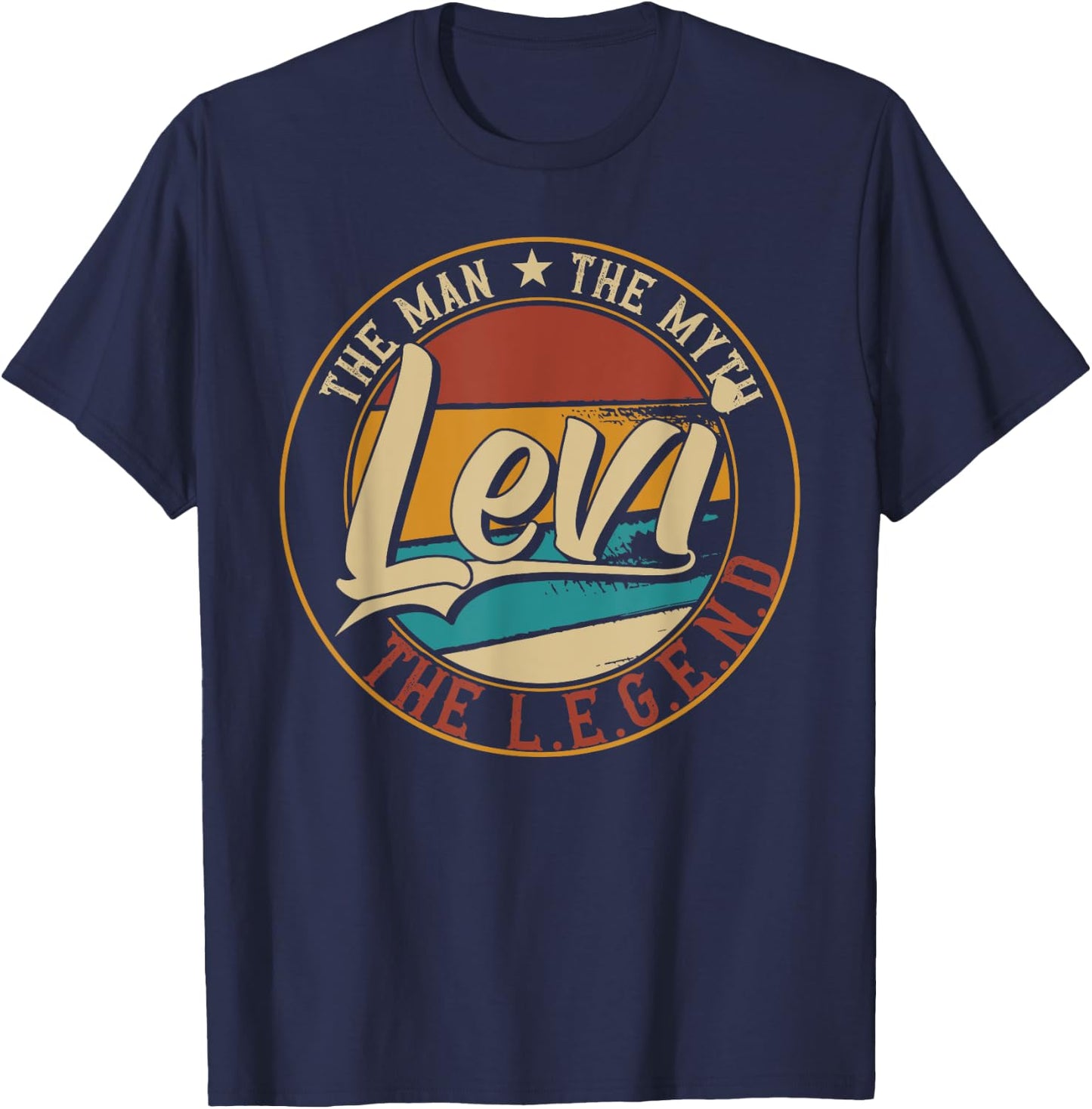 Levi The man the myth the legend T-Shirt - T-Shirt | Navy