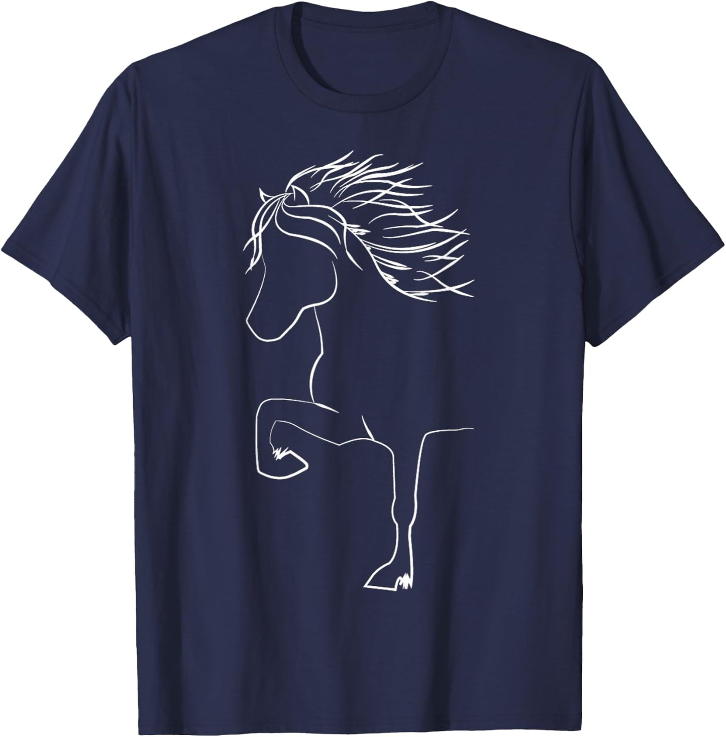 Cute Icelandic Horse Apparel For Horsefans King Kolbi T-Shirt - T-Shirt | Navy