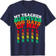 100 Days of School Kids 100th Day of School Costume T-Shirt - T-Shirt | Navy