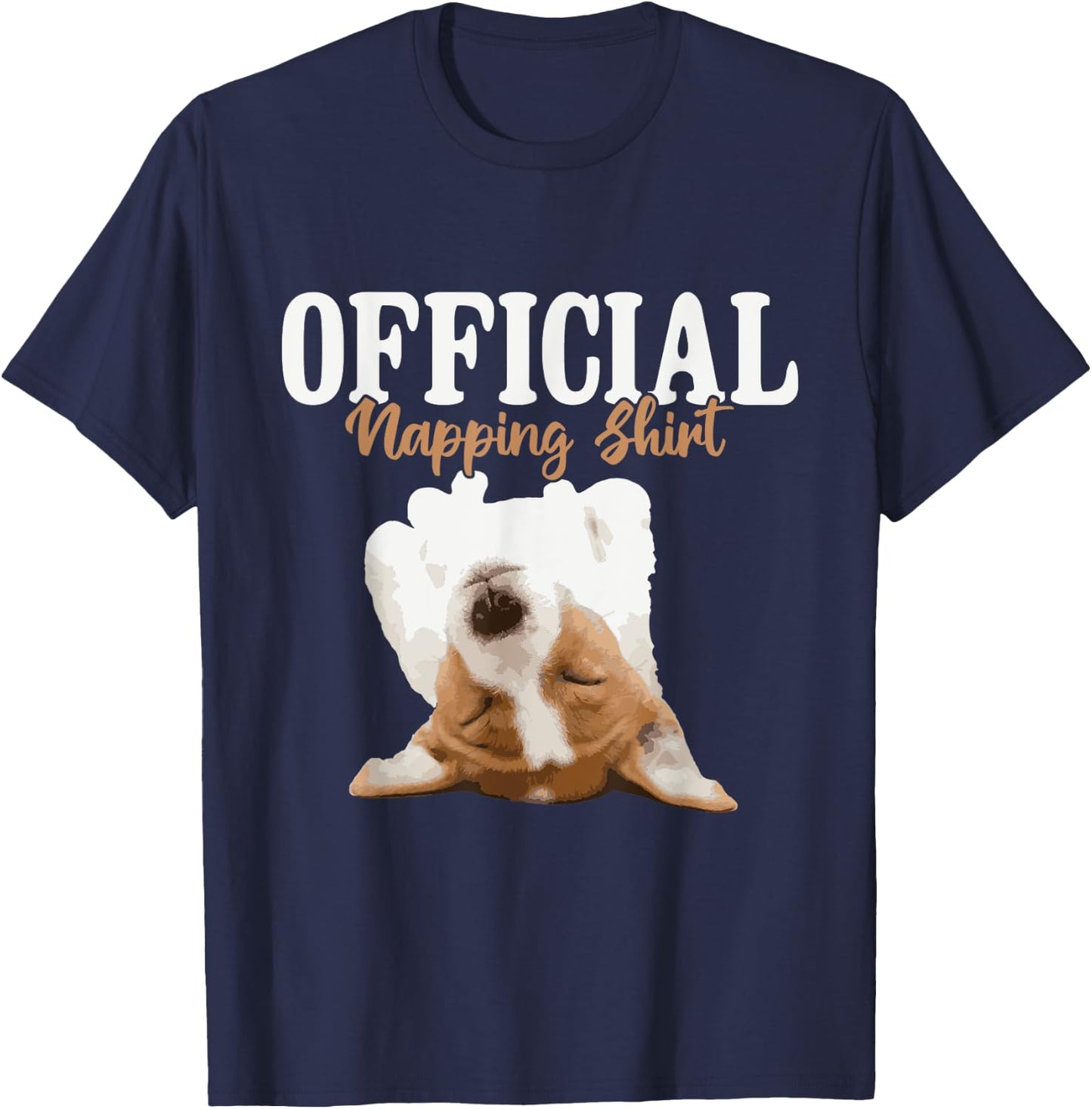Official Napping Shirt - Jack Russell Terrier Dog Lover T-Shirt - T-Shirt | Navy