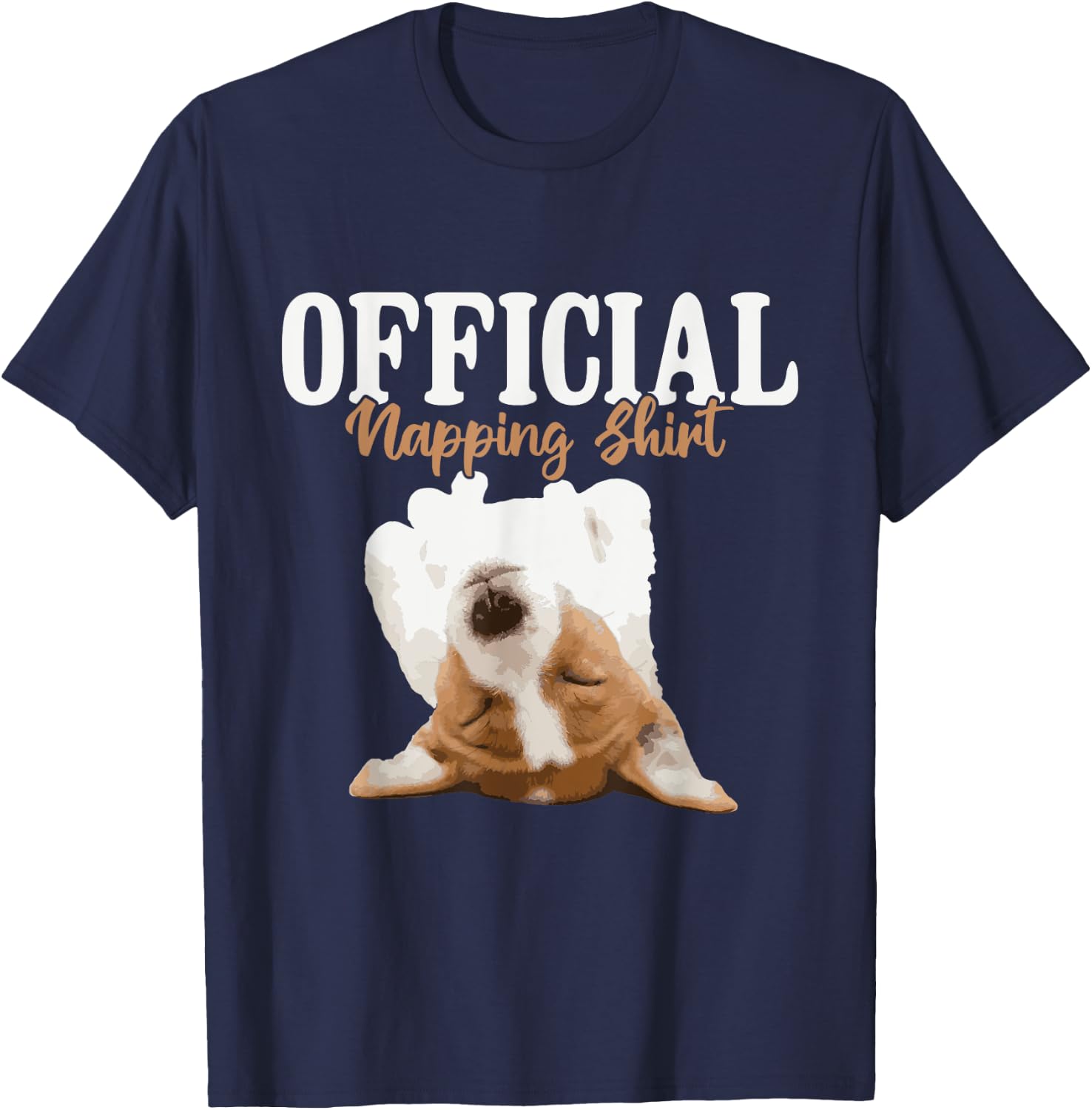 Official Napping Shirt - Jack Russell Terrier Dog Lover T-Shirt - T-Shirt | Navy