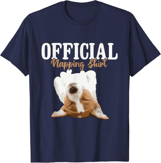 Official Napping Shirt - Jack Russell Terrier Dog Lover T-Shirt - T-Shirt | Navy