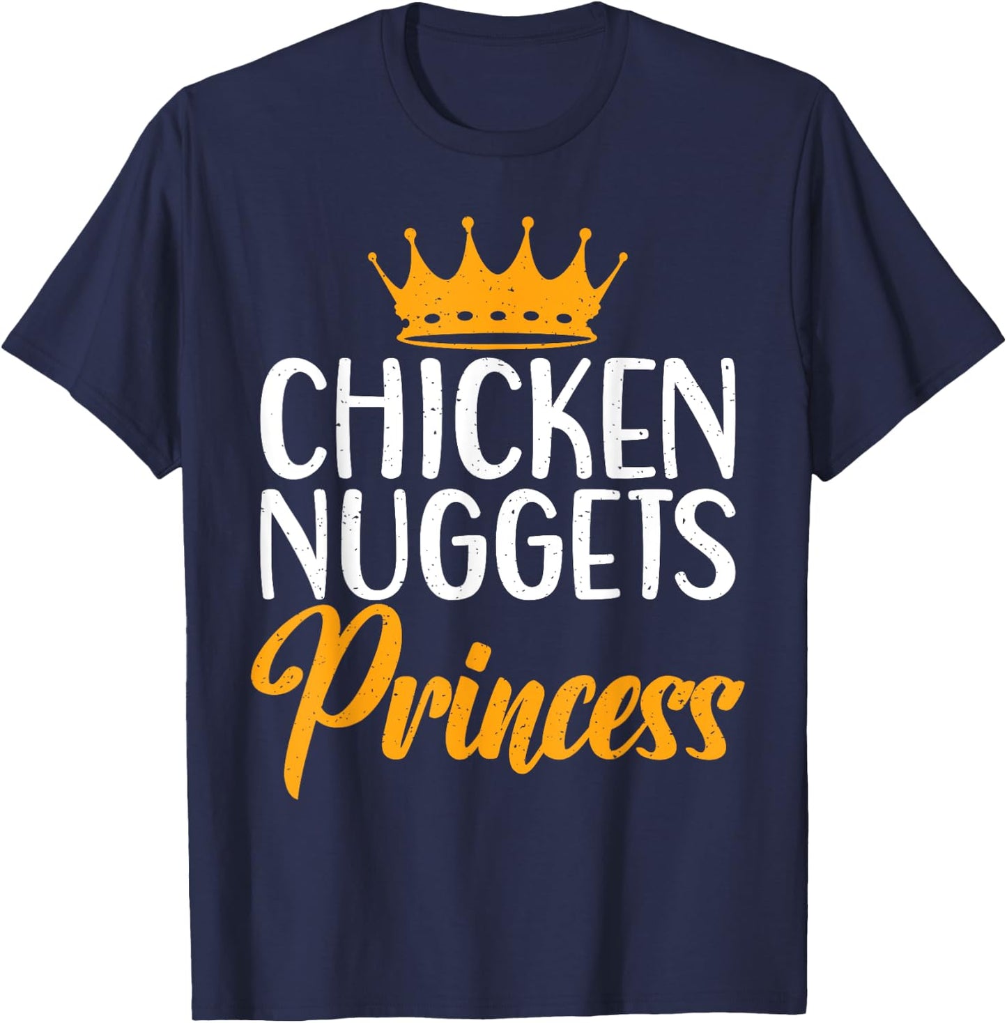 Chicken Nuggets Princess T-Shirt - T-Shirt | Navy