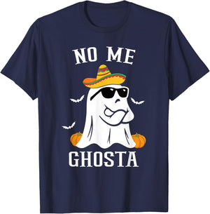 No Me Ghosta Funny Mexican Halloween Ghost T-Shirt - T-Shirt | Navy