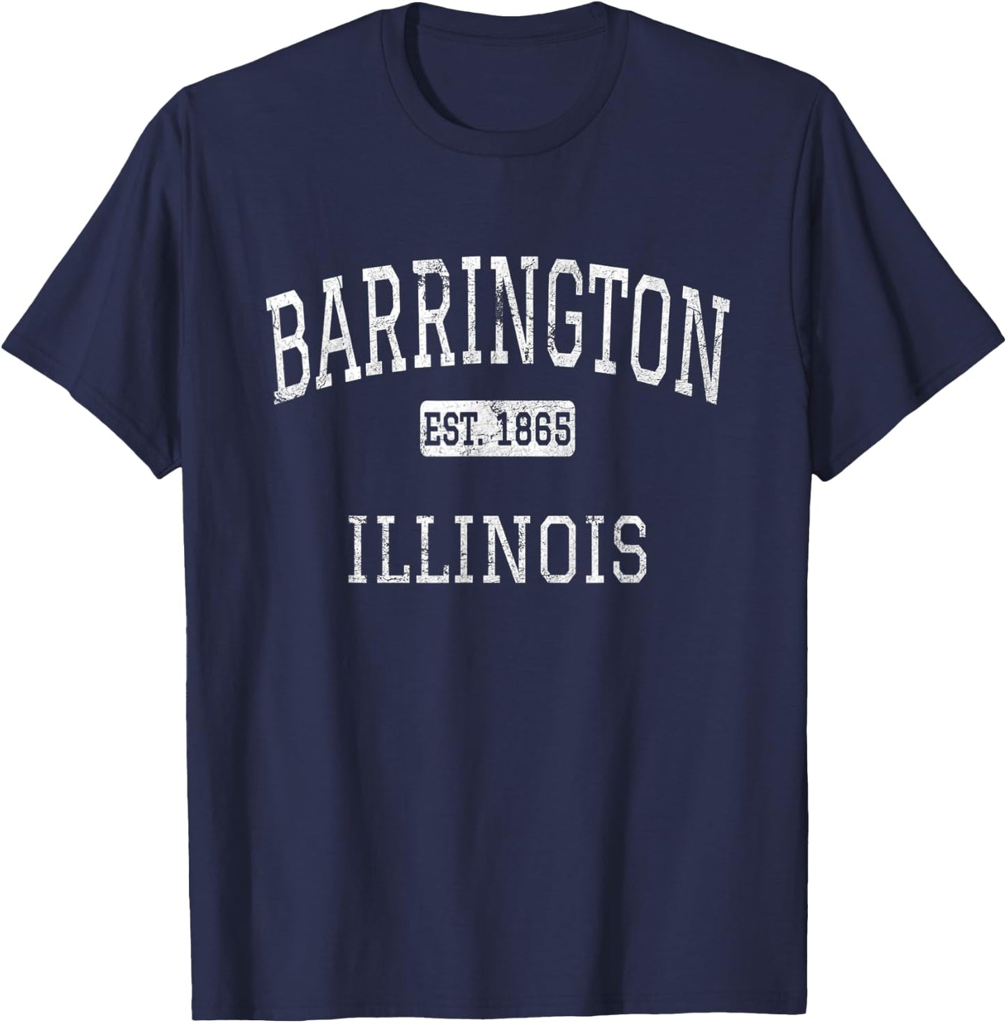 Barrington Illinois IL Vintage T-Shirt - T-Shirt | Navy
