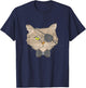Pirate Cat - Eye Surgery Survivor Glaucoma Cataract Patch Men Women T-Shirt - T-Shirt | Navy