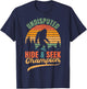 Bigfoot Undisputed Hide & Seek Champion Funny Sasquatch T-Shirt - T-Shirt | Navy