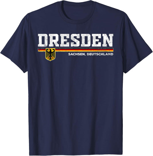 Dresden Germany / Deutschland T-Shirt - T-Shirt | Navy