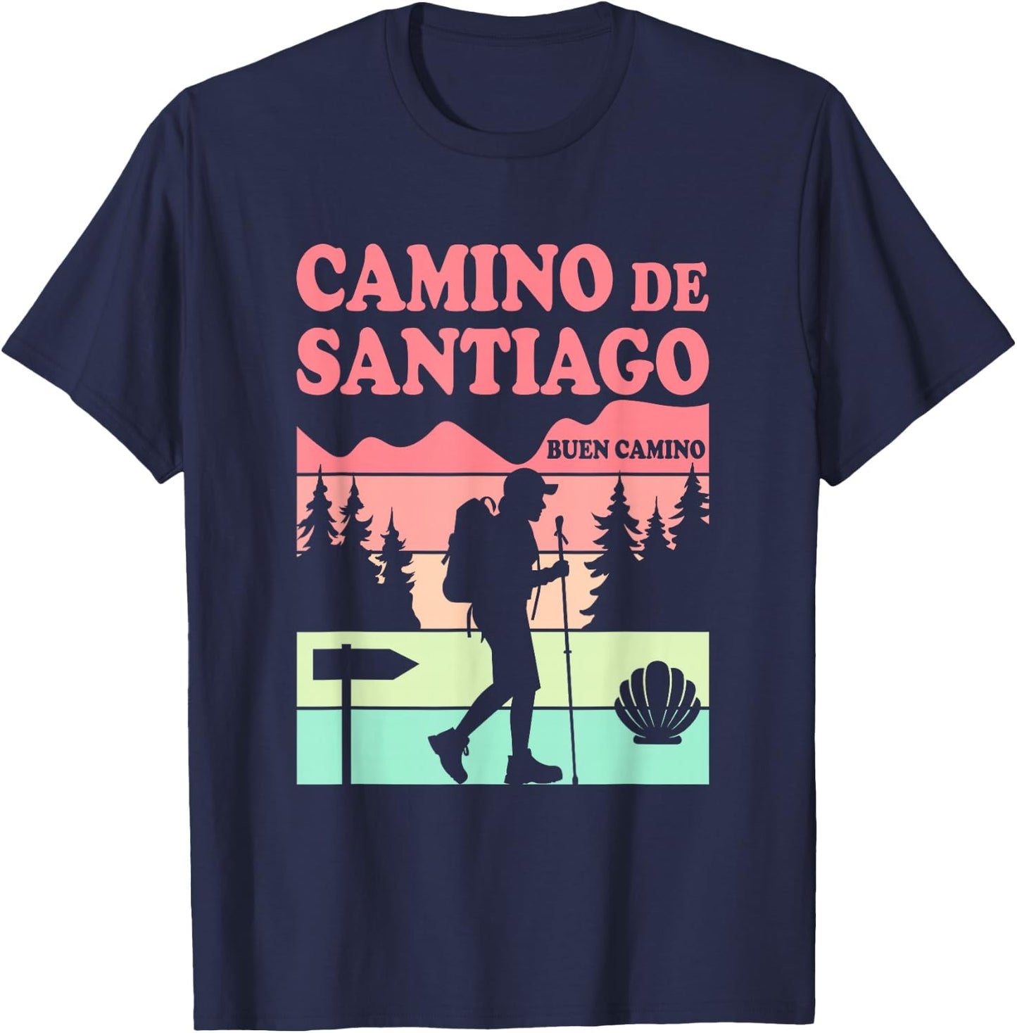 Camino de Santiago T-Shirt - T-Shirt | Navy