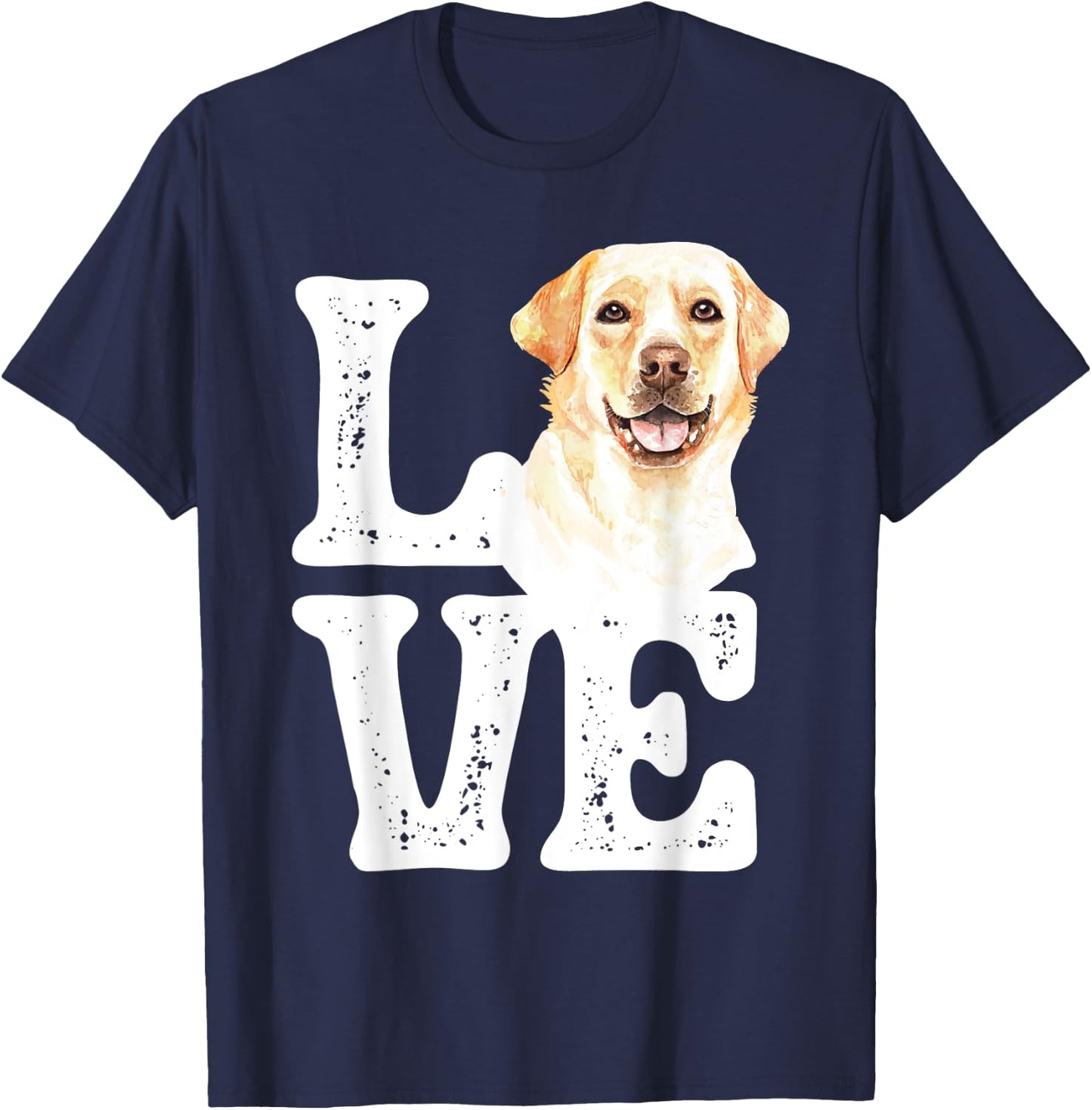 Love Labrador Dog Owner Pet Trainer Breeder Pup Lover Men Women Kids T-Shirt - T-Shirt | Navy