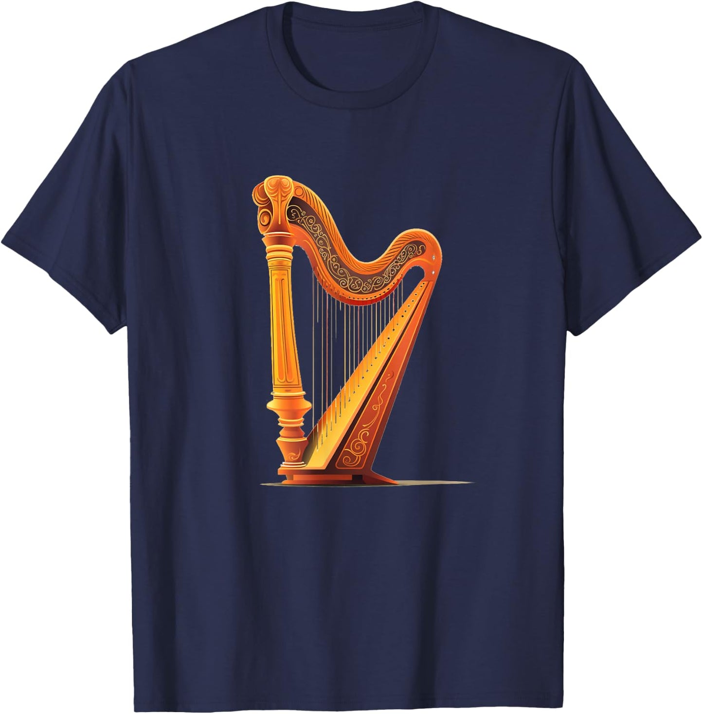 Beautiful Harp Instrument Costume T-Shirt - T-Shirt | Navy