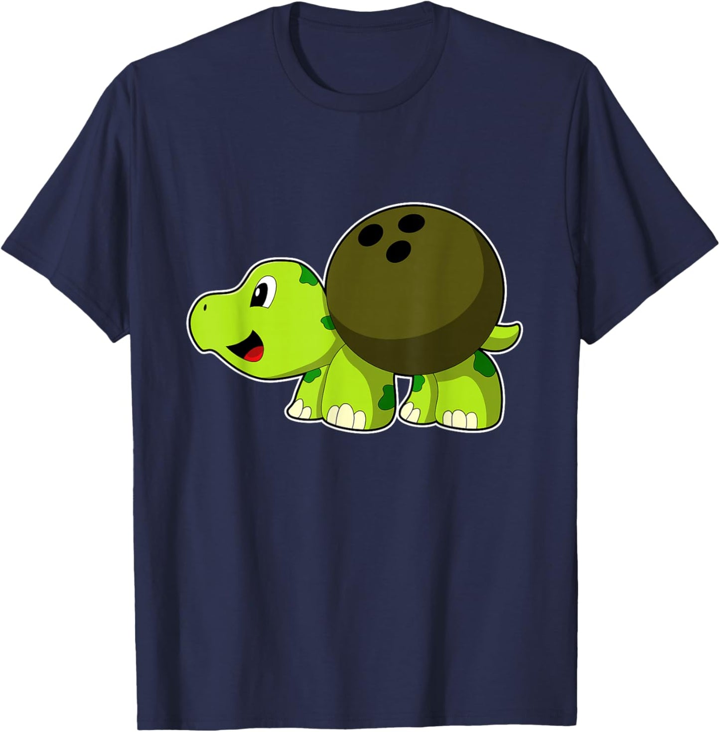 Turtle Bowling Bowling ball Sports T-Shirt - T-Shirt | Navy
