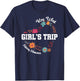 Cute Key West Girls Trip 2025 Making Memories Flower Match T-Shirt - T-Shirt | Navy