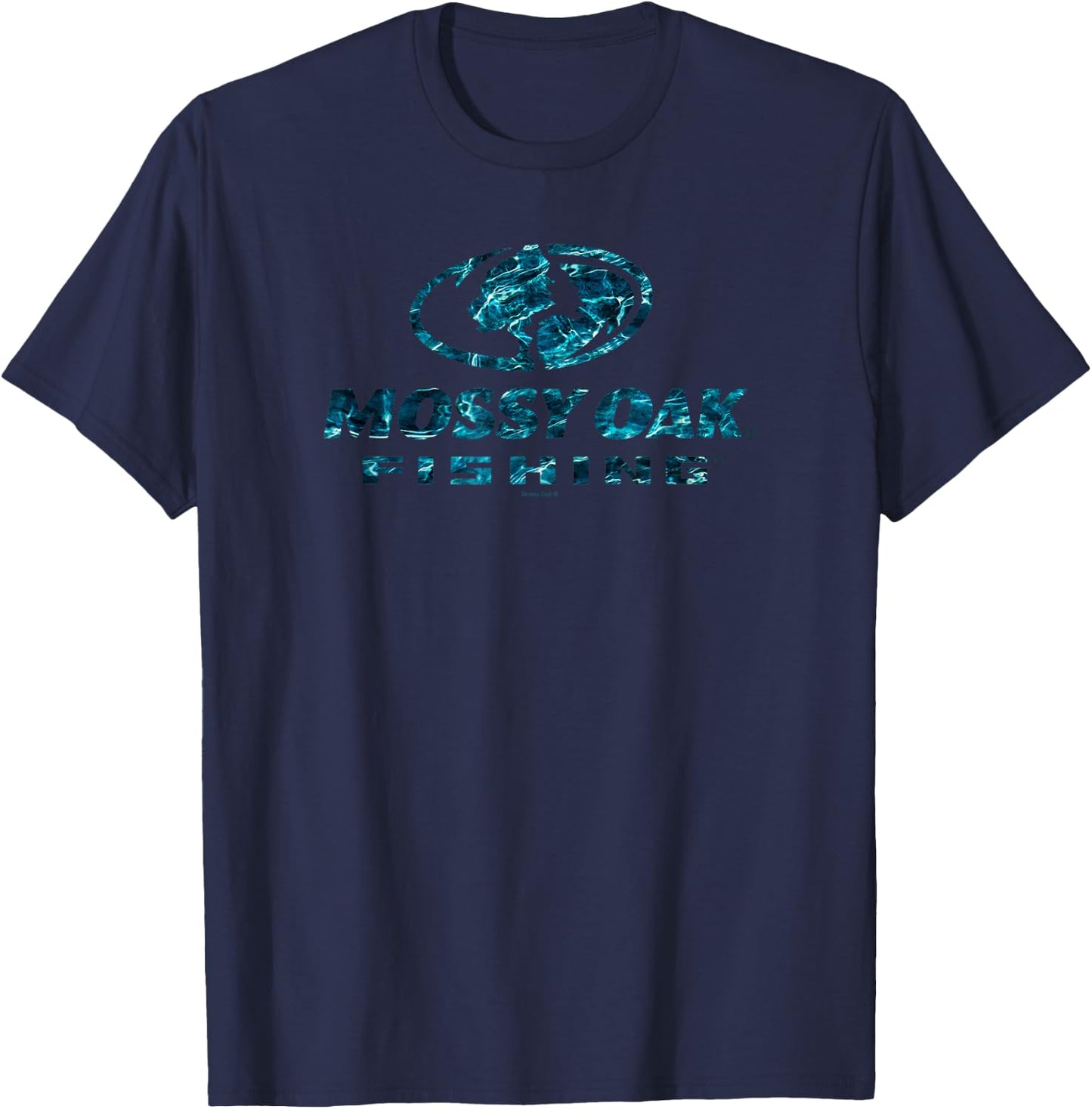 Mossy Oak Fishing Open Water Classic Blue Logo V2 T-Shirt - T-Shirt | Navy