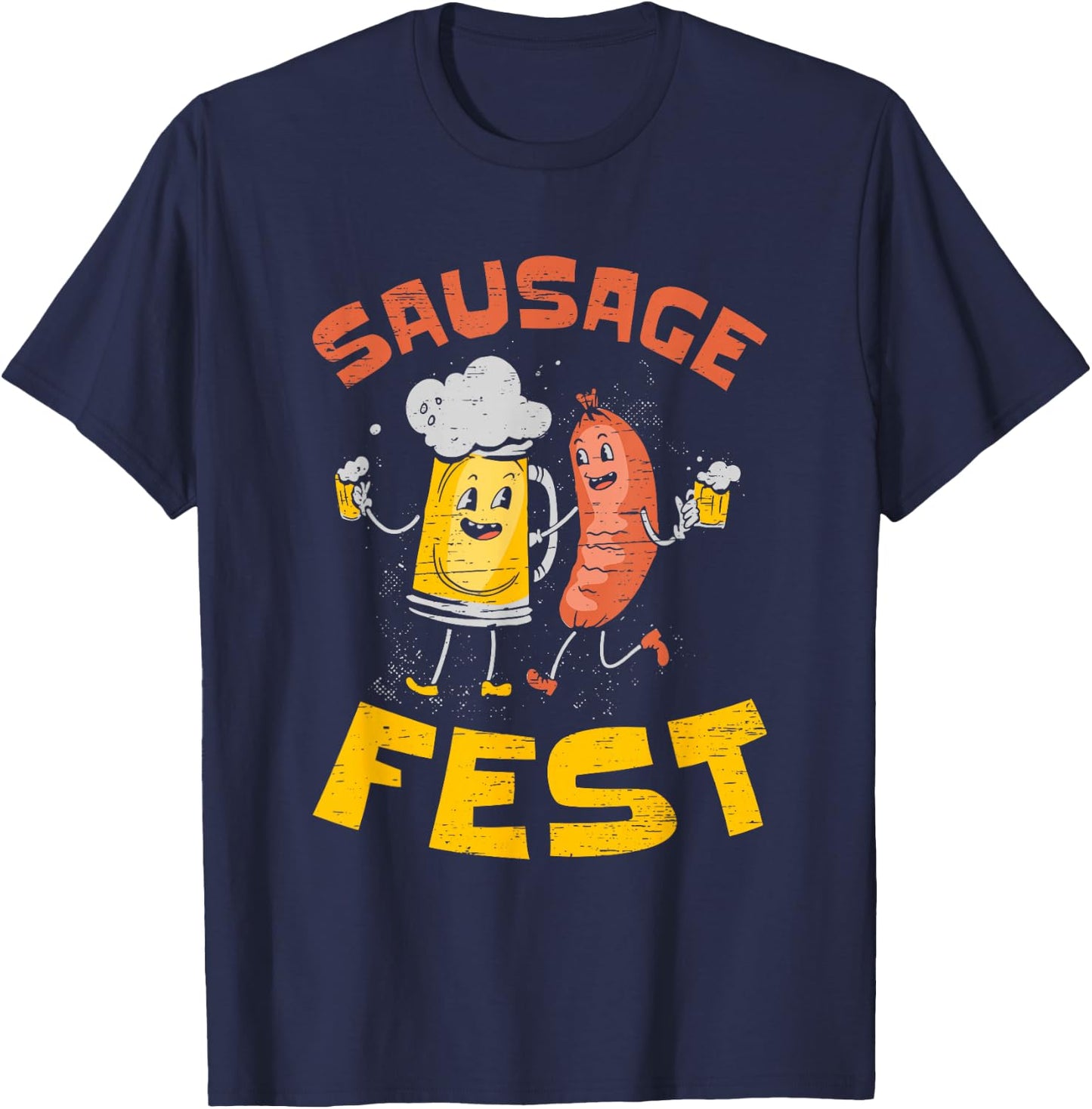 Sausage Fest for a Hotdog Wiener Griller T-Shirt - T-Shirt | Navy