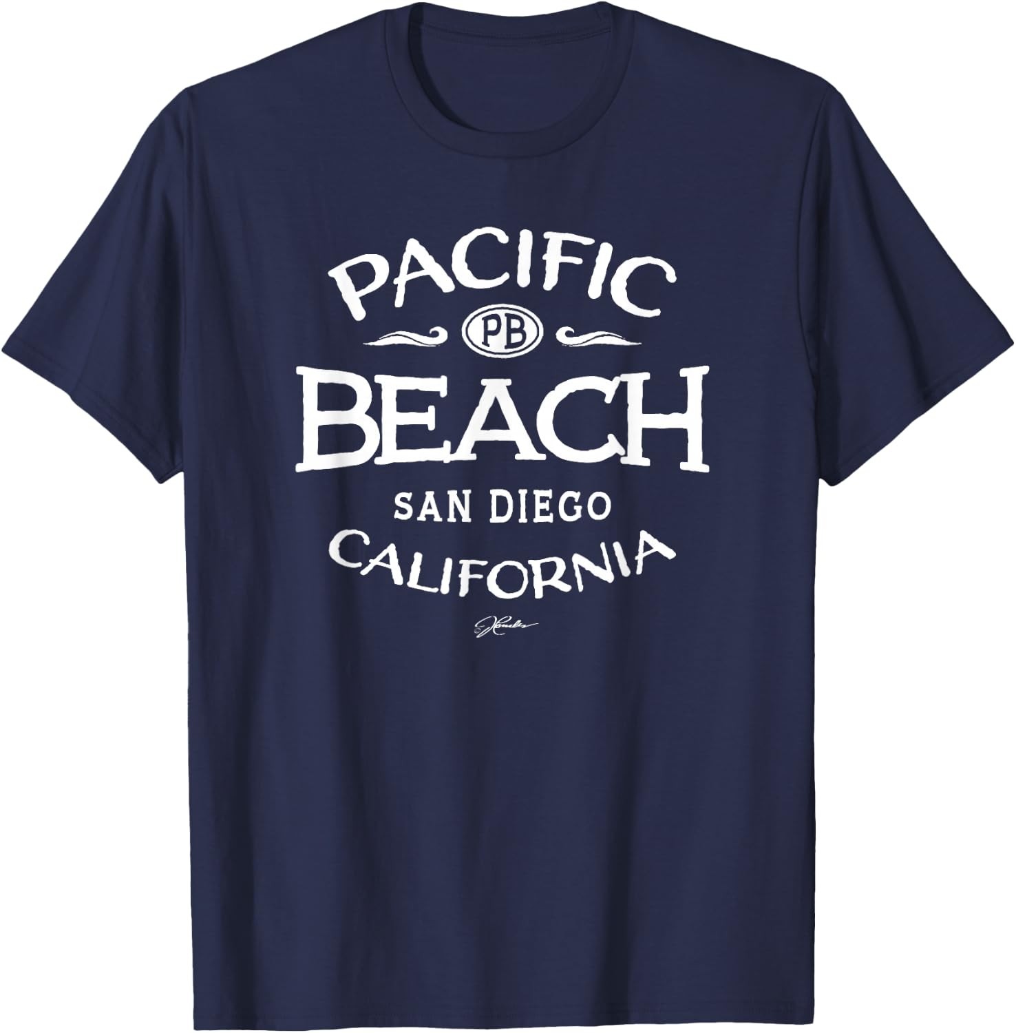 JCombs Pacific Beach San Diego California T-Shirt - T-Shirt | Navy