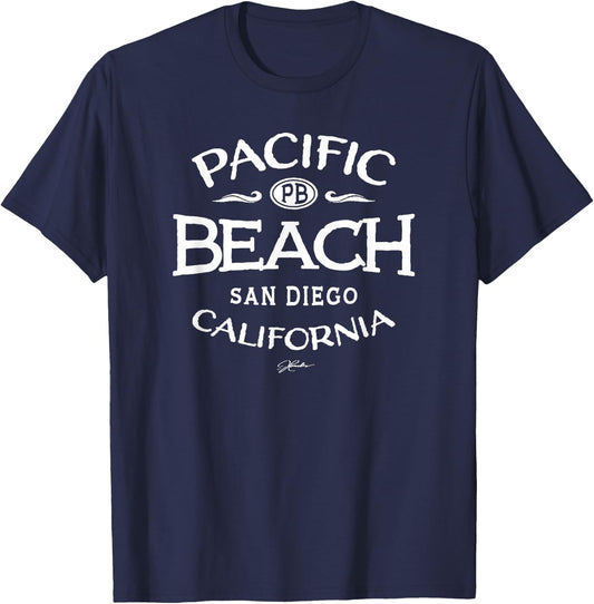 JCombs Pacific Beach San Diego California T-Shirt - T-Shirt | Navy