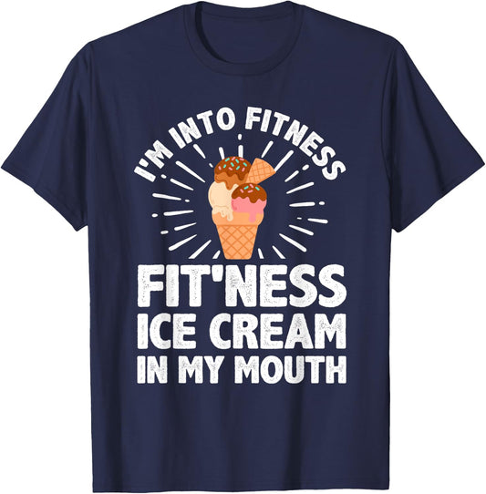 Cool Ice Cream Women Ice Cream Cone Lover Dessert T-Shirt - T-Shirt | Navy